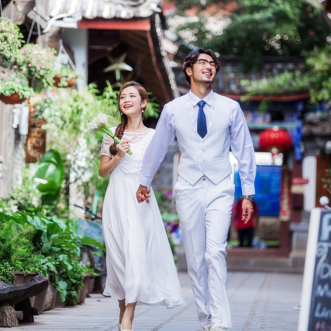 丽江蜜月婚拍 拉市海/古城 /珍珠湖/雪山远景