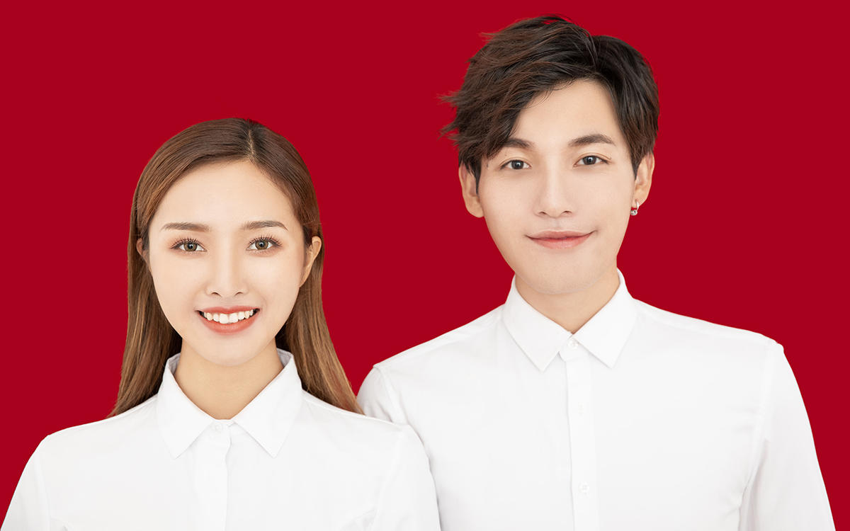 婚纱证件照结婚登记照证件照