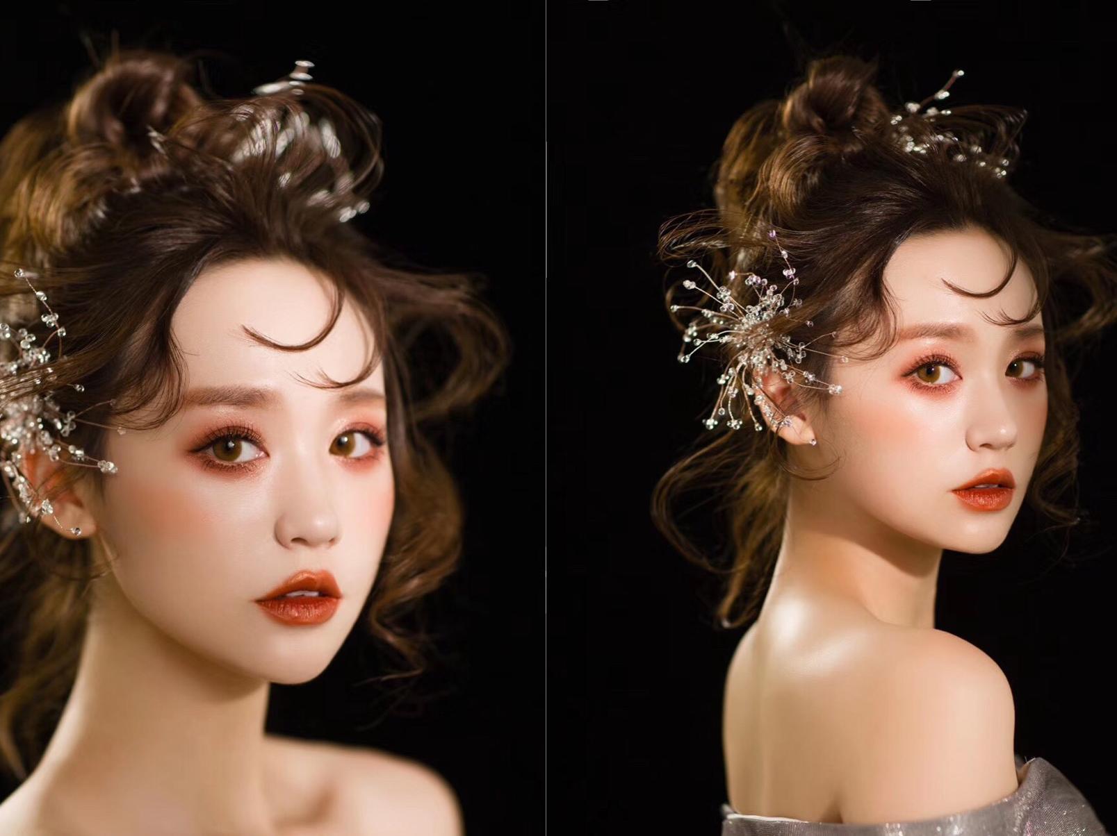 总监化妆师早上到午宴新娘跟妆+妈妈妆