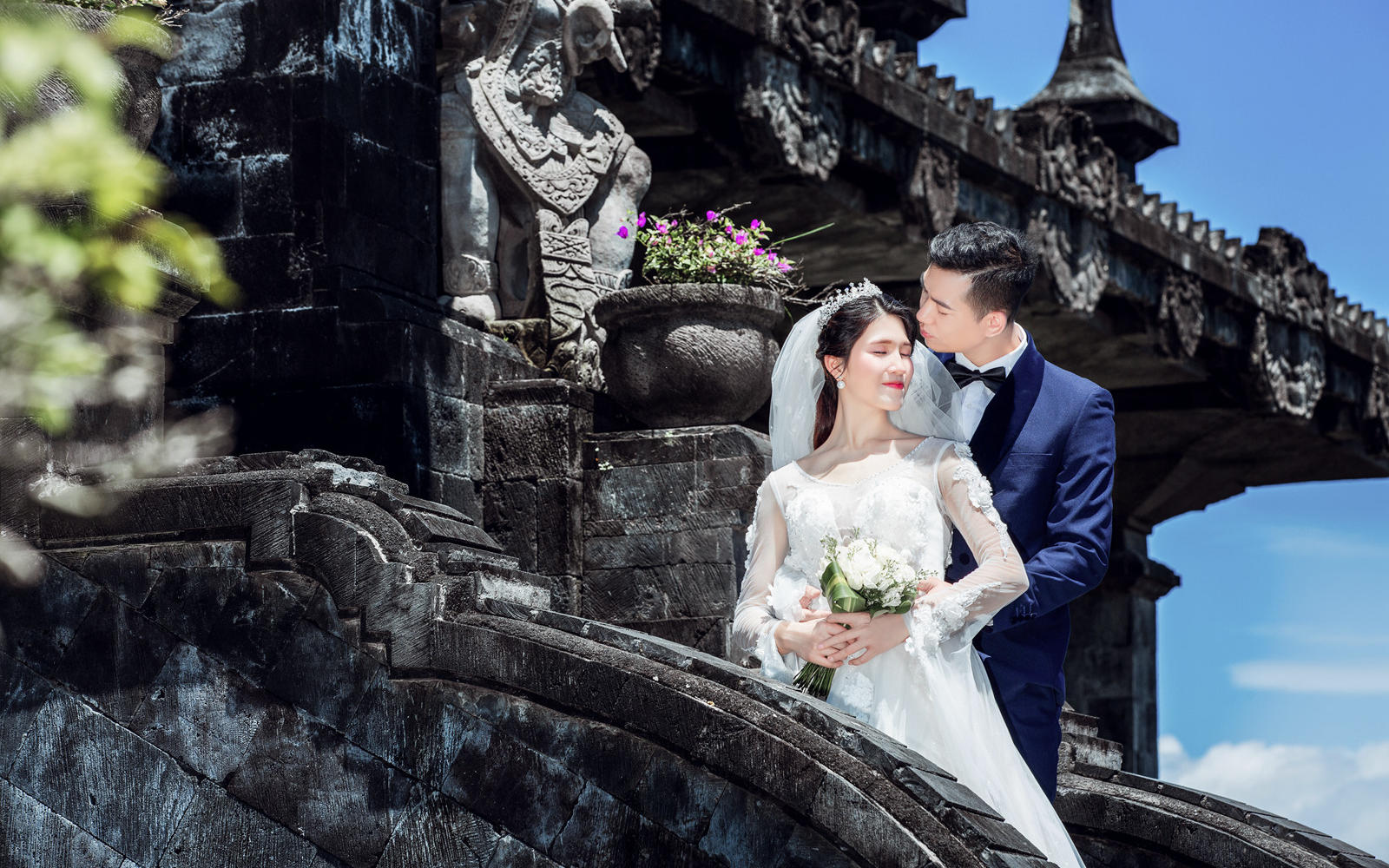 爱旅拍巴厘岛•客照欣赏•黑塔建筑博物馆•黄&李