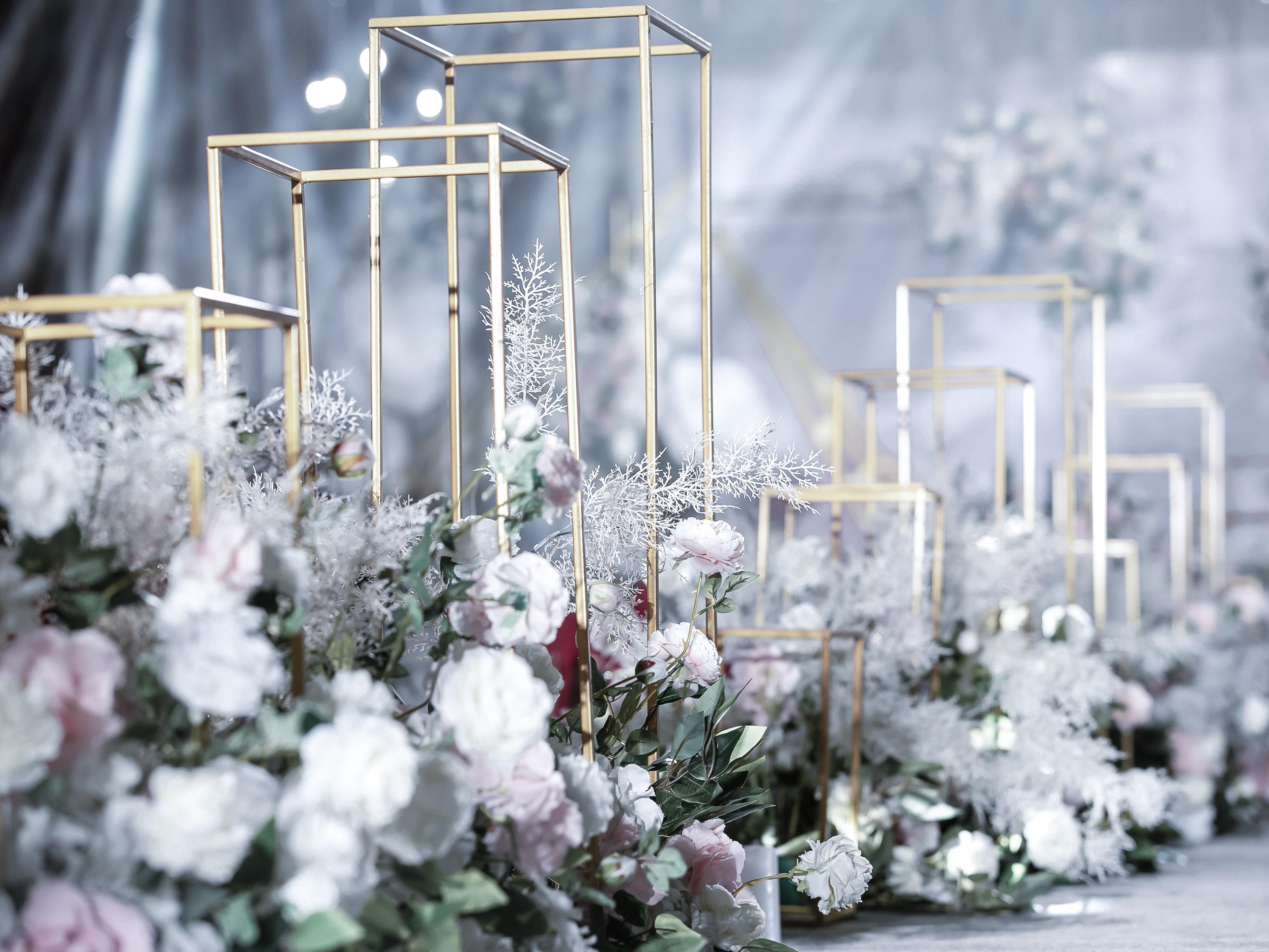 【蓝慕婚礼】银白撞色|简约INS