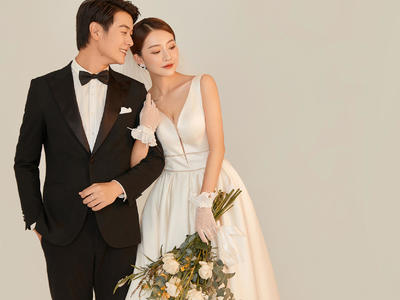 【超温馨】韩式简约|简简单单超温馨的婚纱照