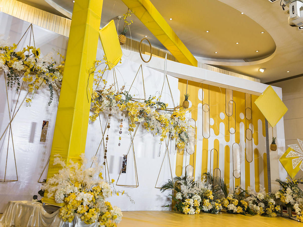 柠檬黄主题婚礼           