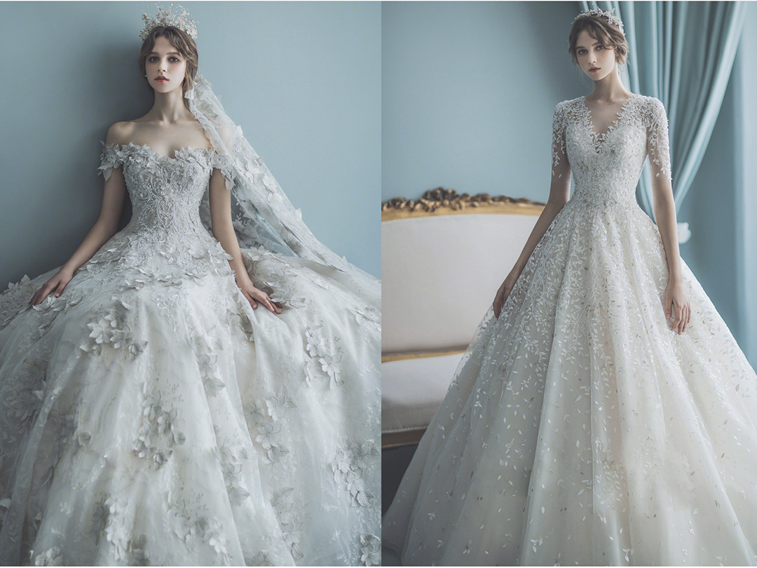 【超值租赁】铂斐国际全包婚纱套餐+伴娘服四件