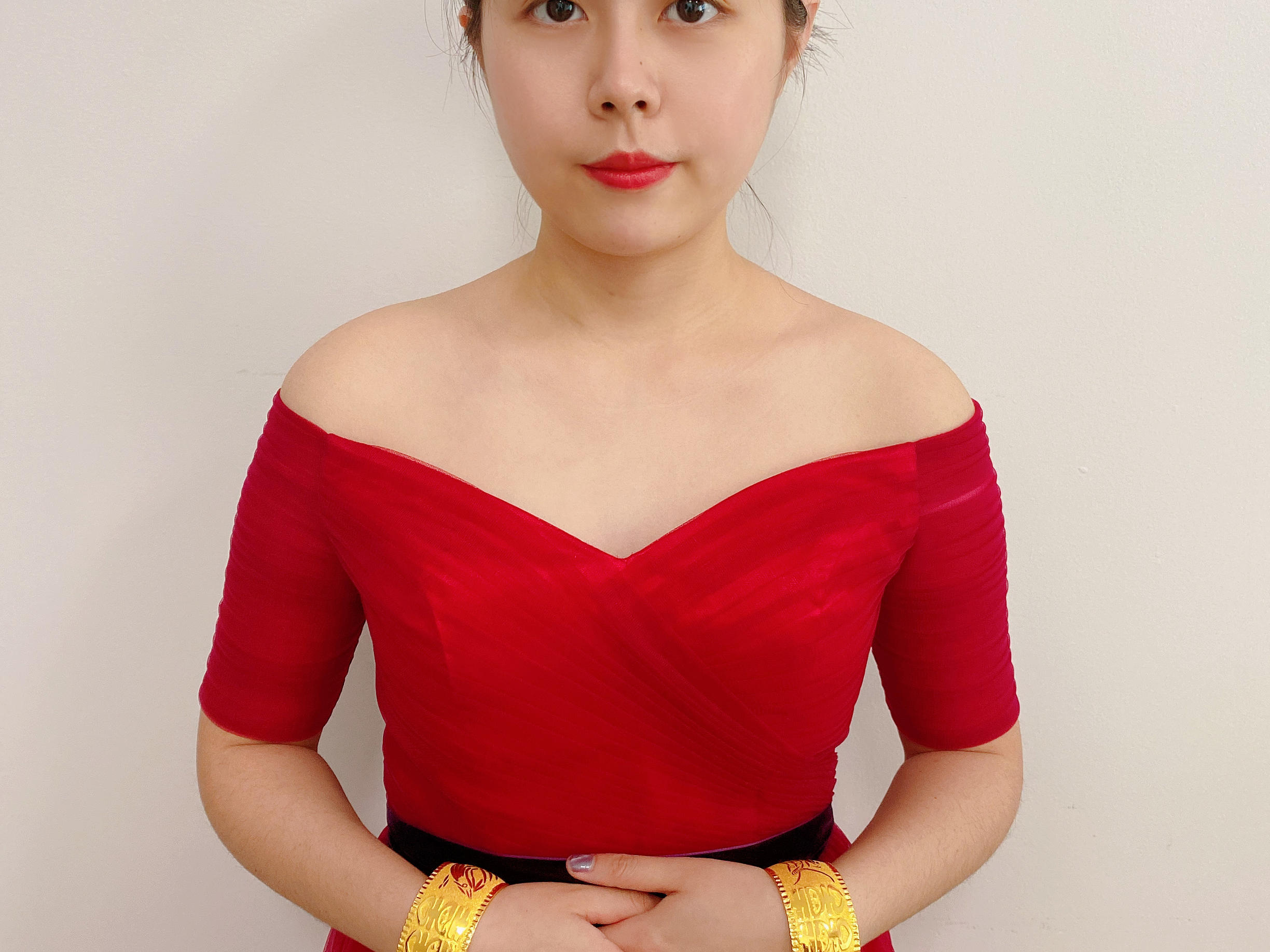 足金纯金龙凤手镯50克1对超大款