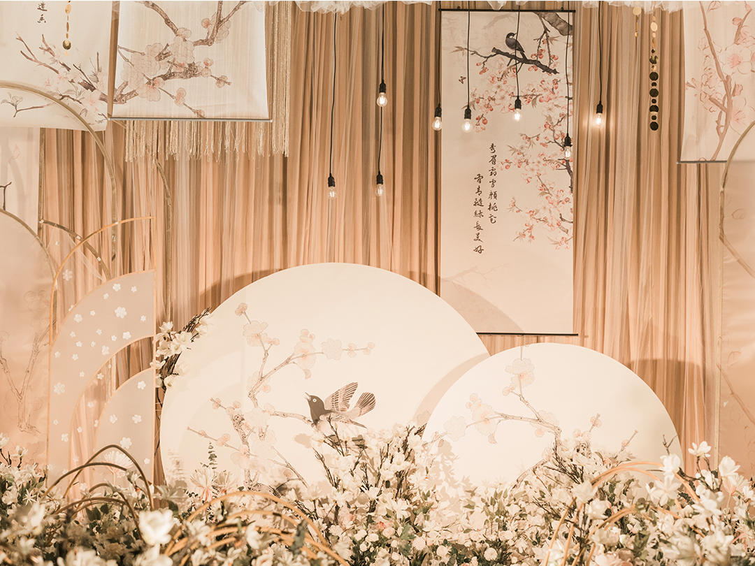 【佳韵婚礼】新中式定制主题淡雅香槟色婚礼