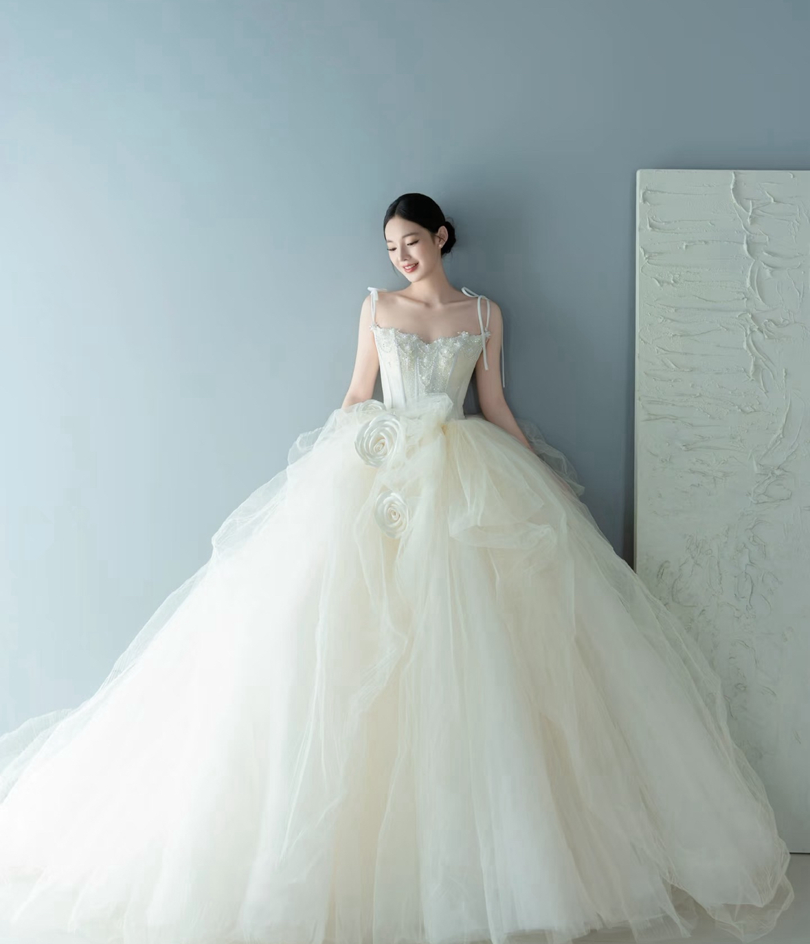 【慕上】SUSHER花朵水晶轻纱