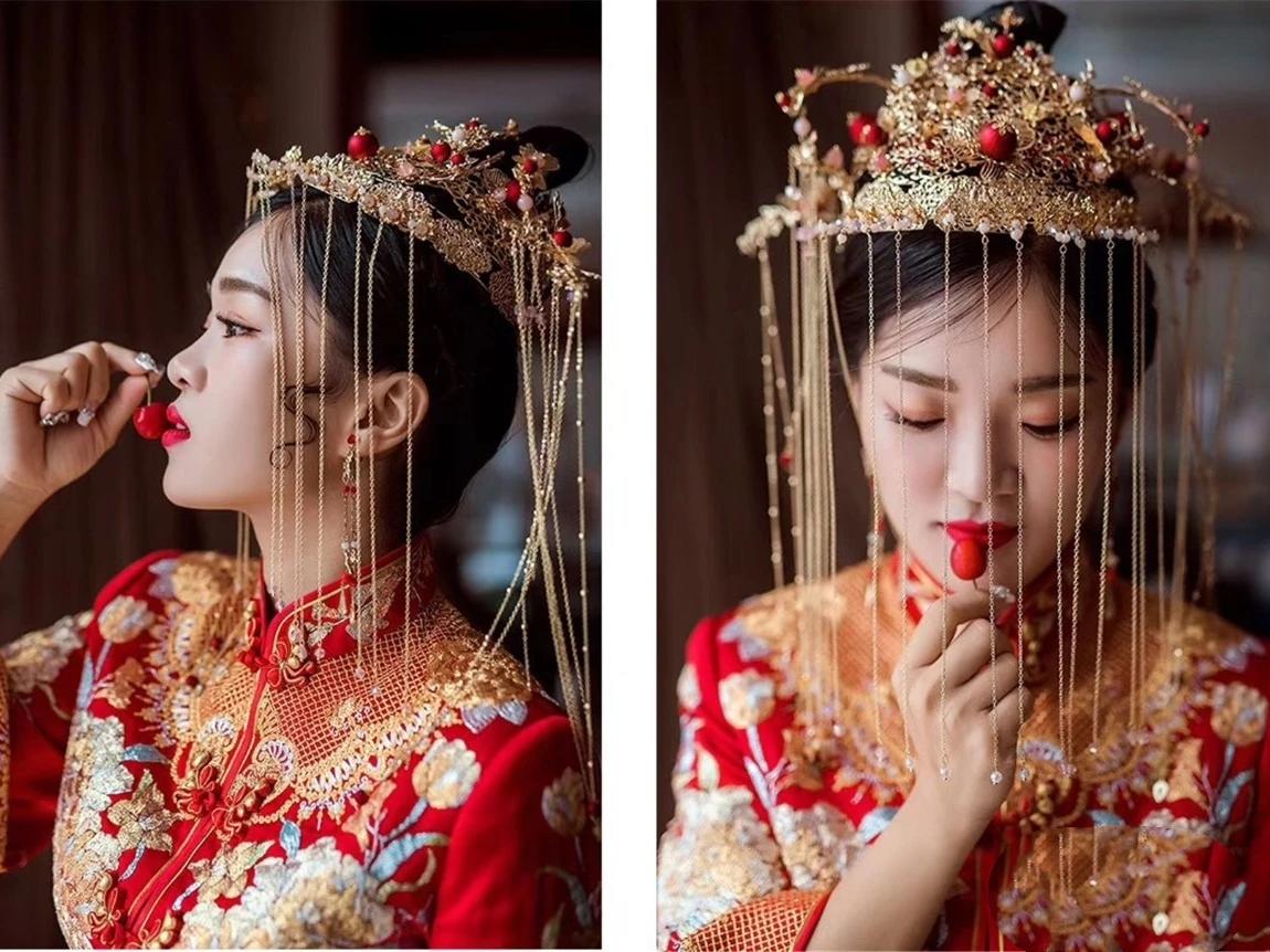 鹿鹿婚纱-中式嫁衣，金玉满堂，花开富贵