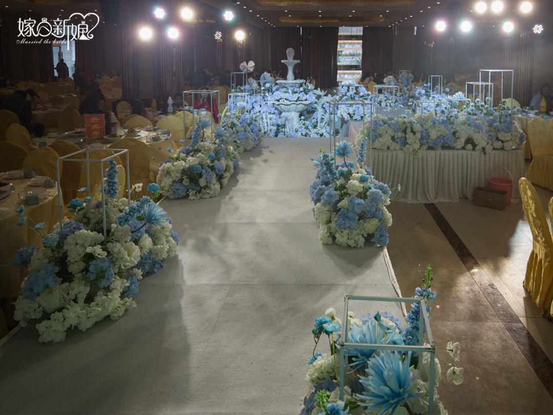 【嫁日新娘婚礼】轻奢定制婚礼-白蓝色主题婚礼