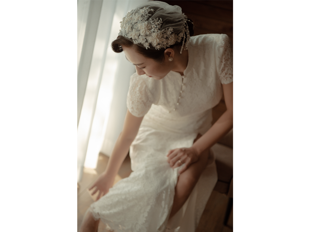 复古造型法式古典中式旗袍高清透无感妆容高贵优雅