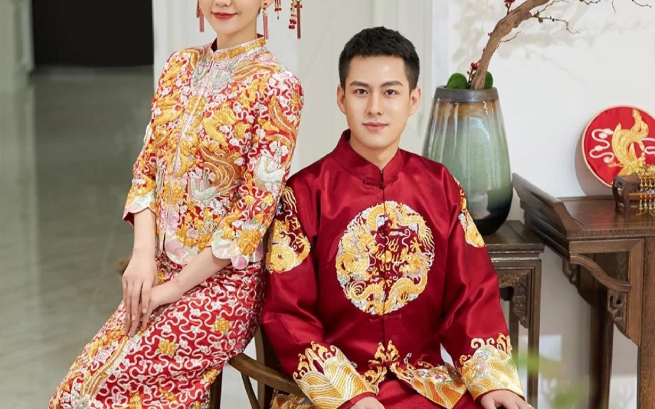 【熊小里】高定中式嫁衣+送男中式 妈妈服 伴娘服