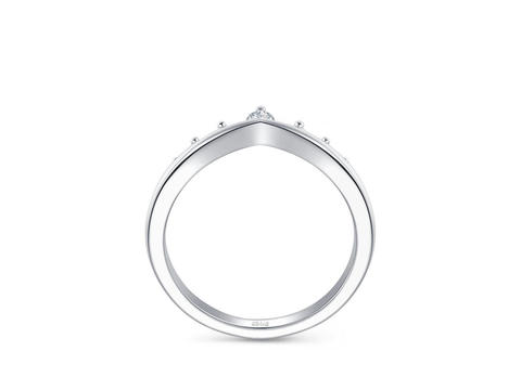 圣枝(护戒)-18K金钻石戒指