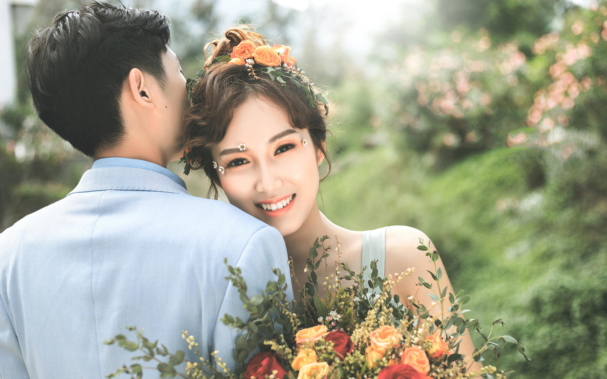 唯美小清新婚照，薇薇新娘客照