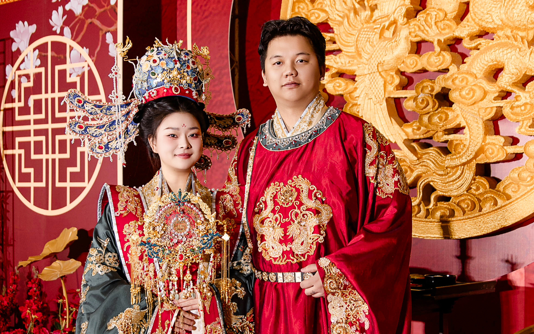 中式华章 红绸映照幸福时刻