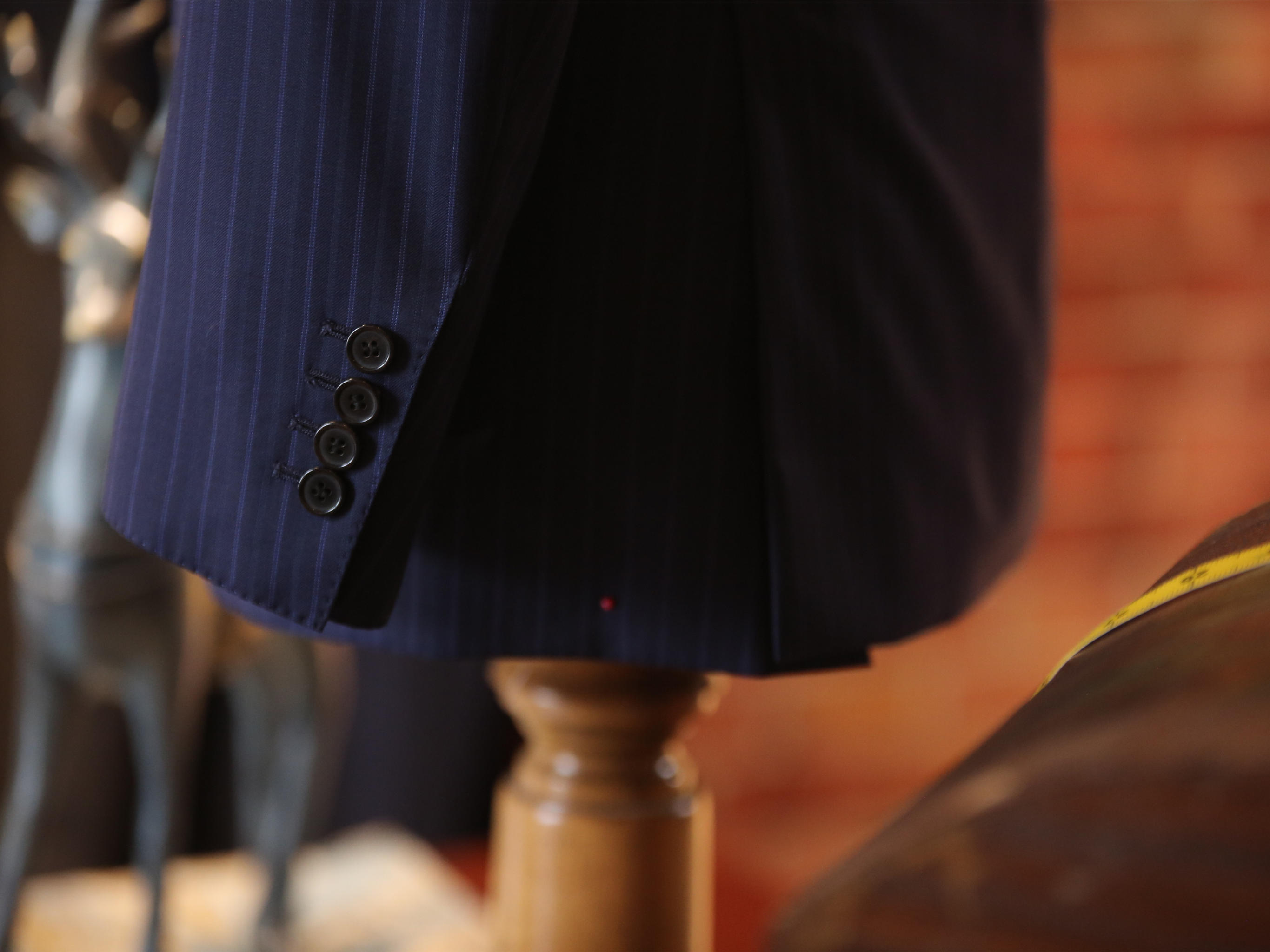 【职场精英10件套】藏蓝色暗条纹商务套系