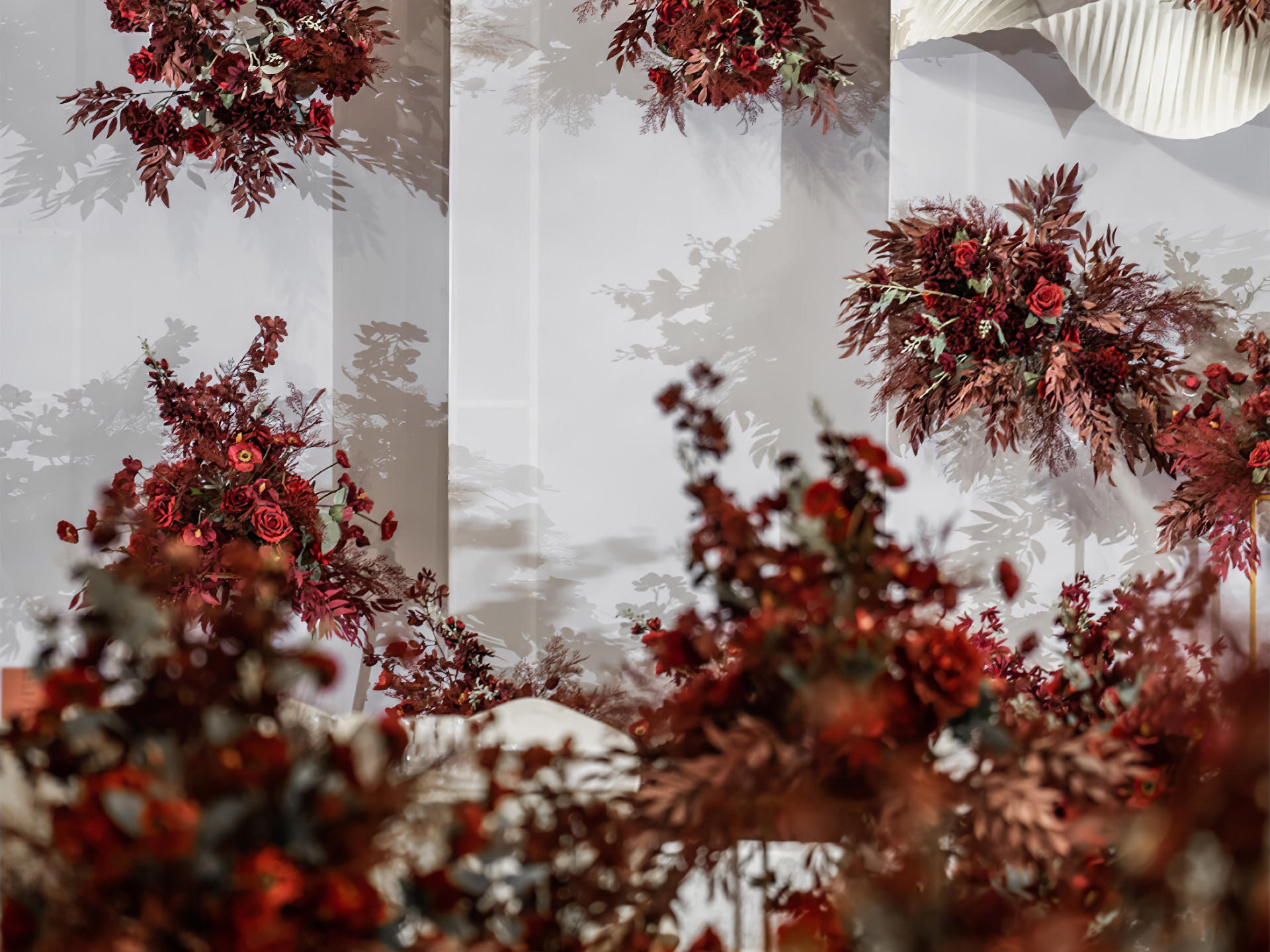 【尤伽婚礼】--韩式简约红白色系婚礼