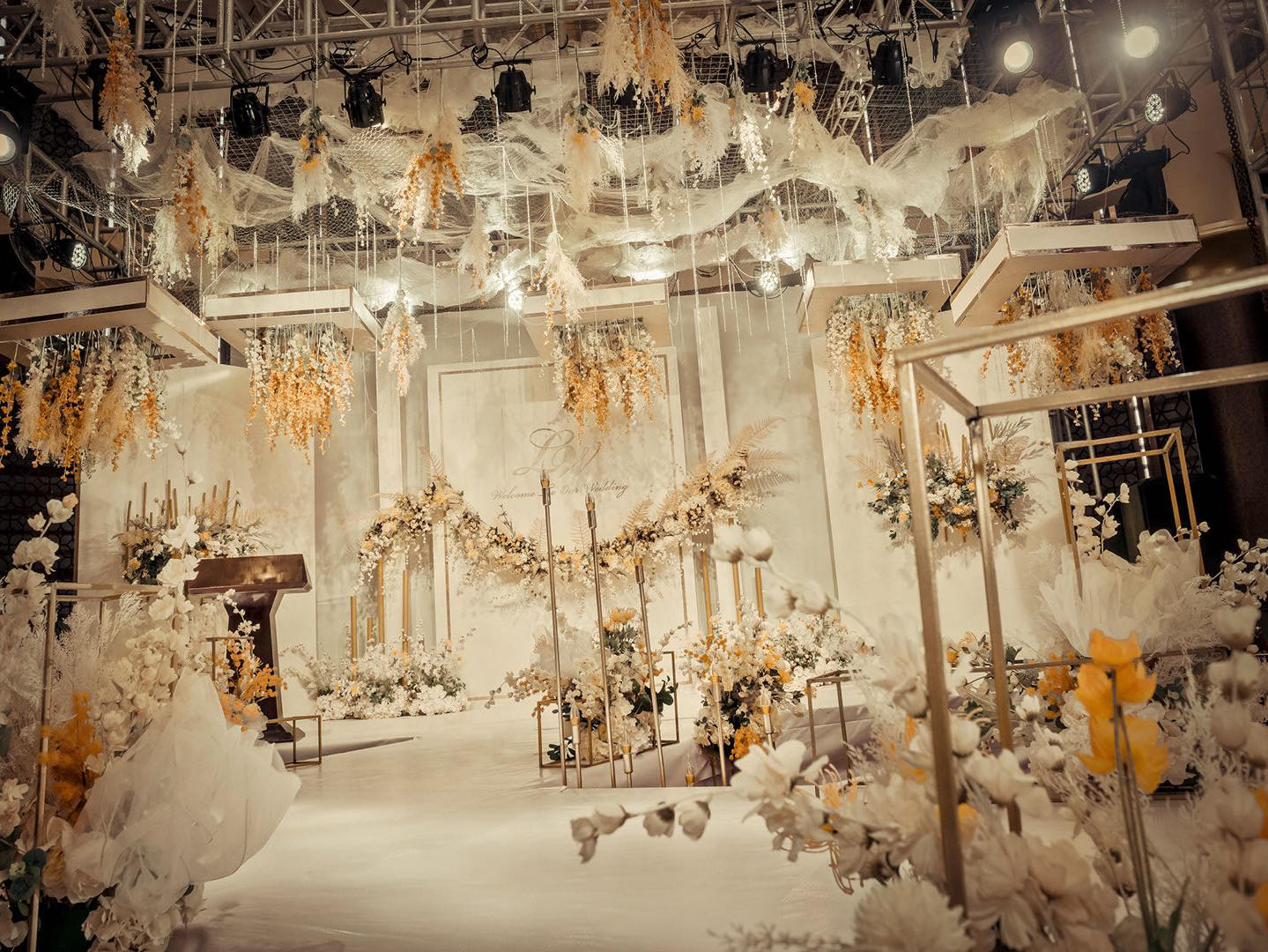 室内婚礼主题套系。i茉莉国际宴会设计