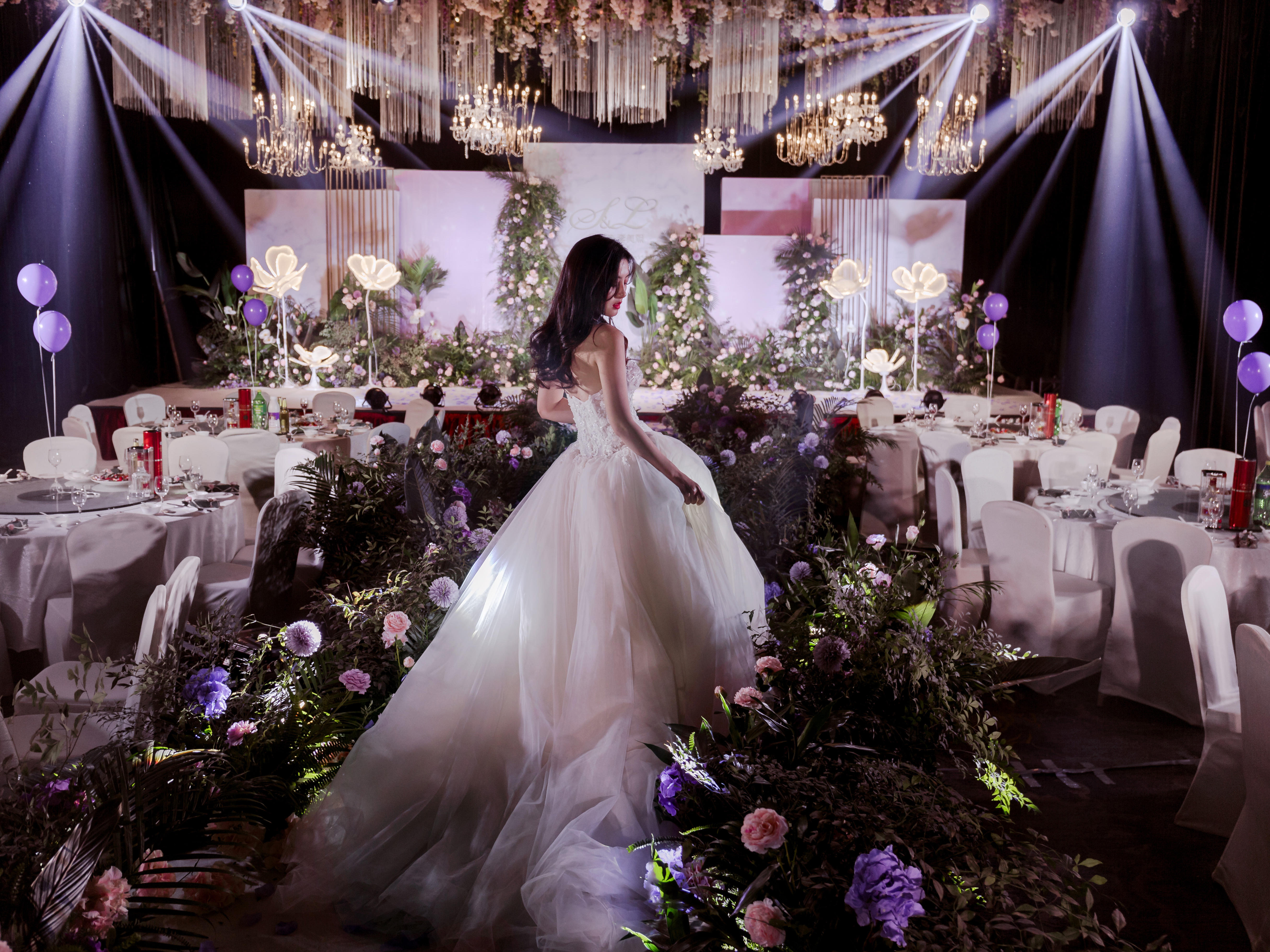 千百度『粉紫色梦幻婚礼』