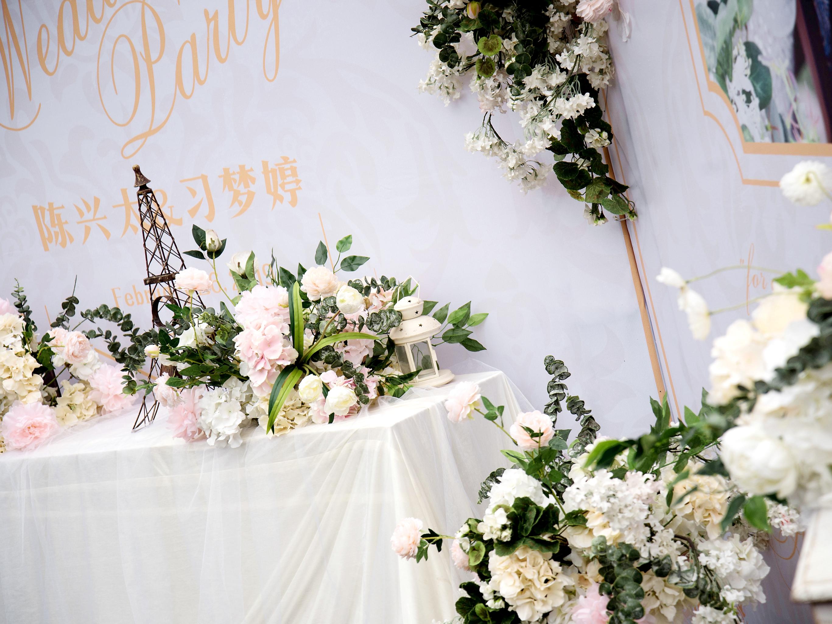 #底层高#鑫港湾香槟色浪漫婚礼