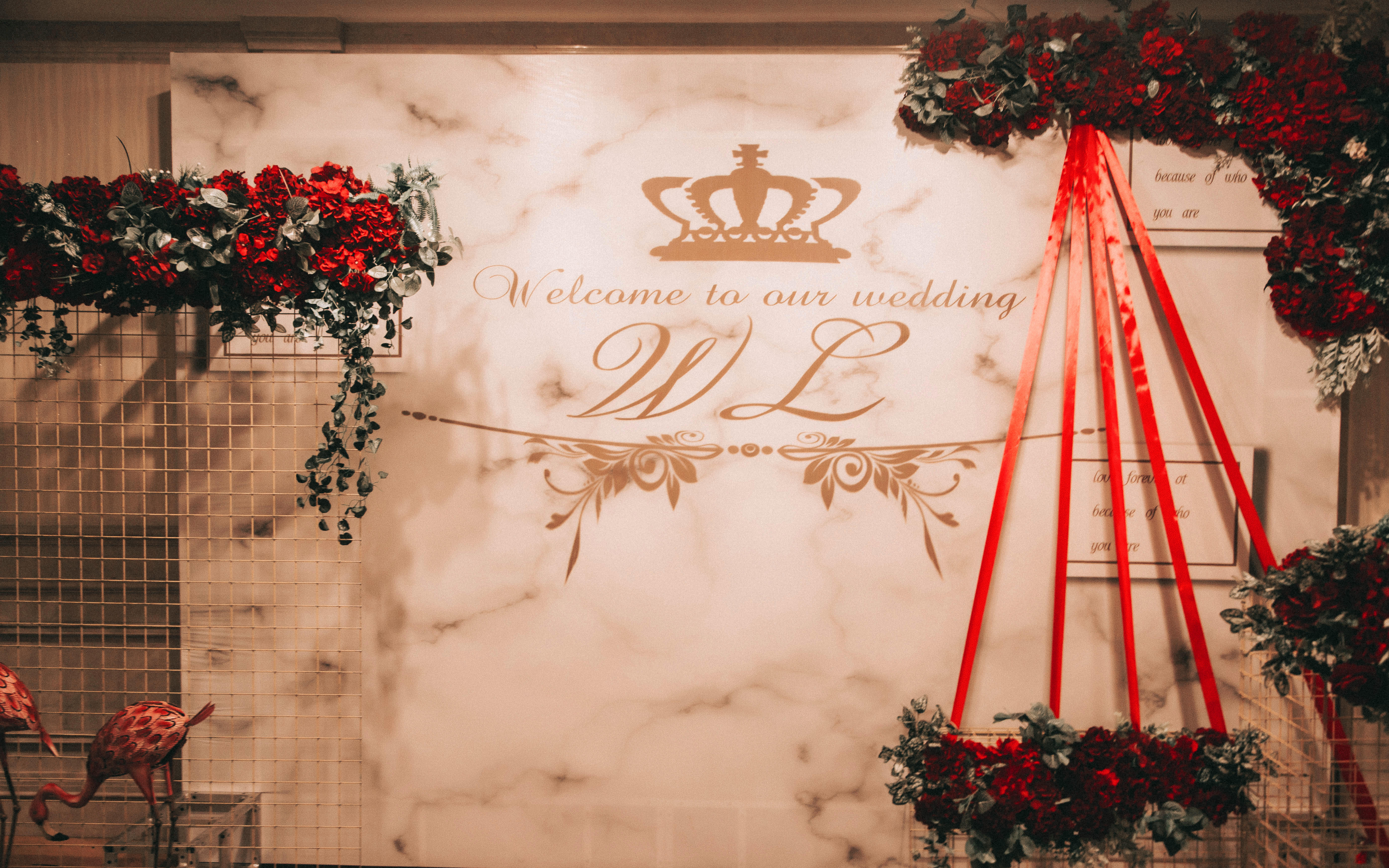 2020年主打红色系浪漫婚礼