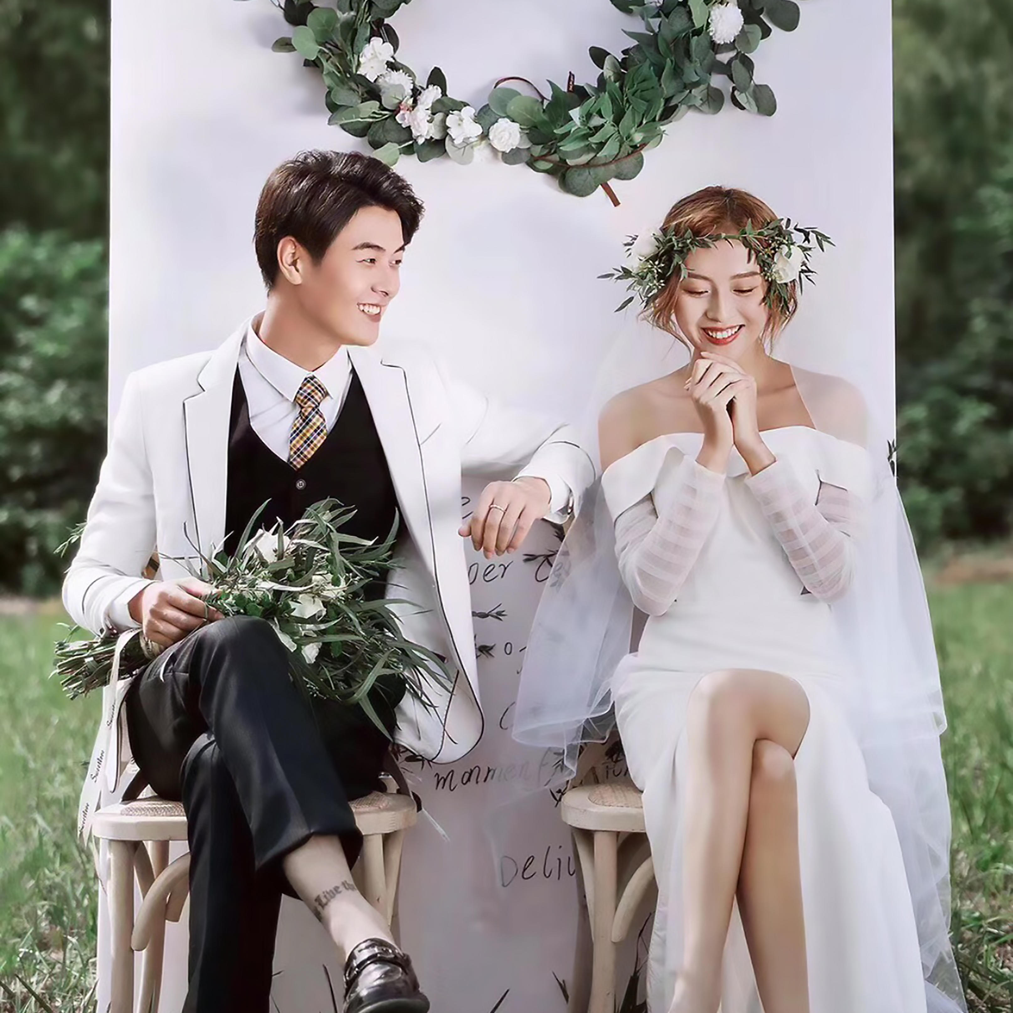 【底片全送+拍一送二】时尚街拍婚纱照+豪华大礼