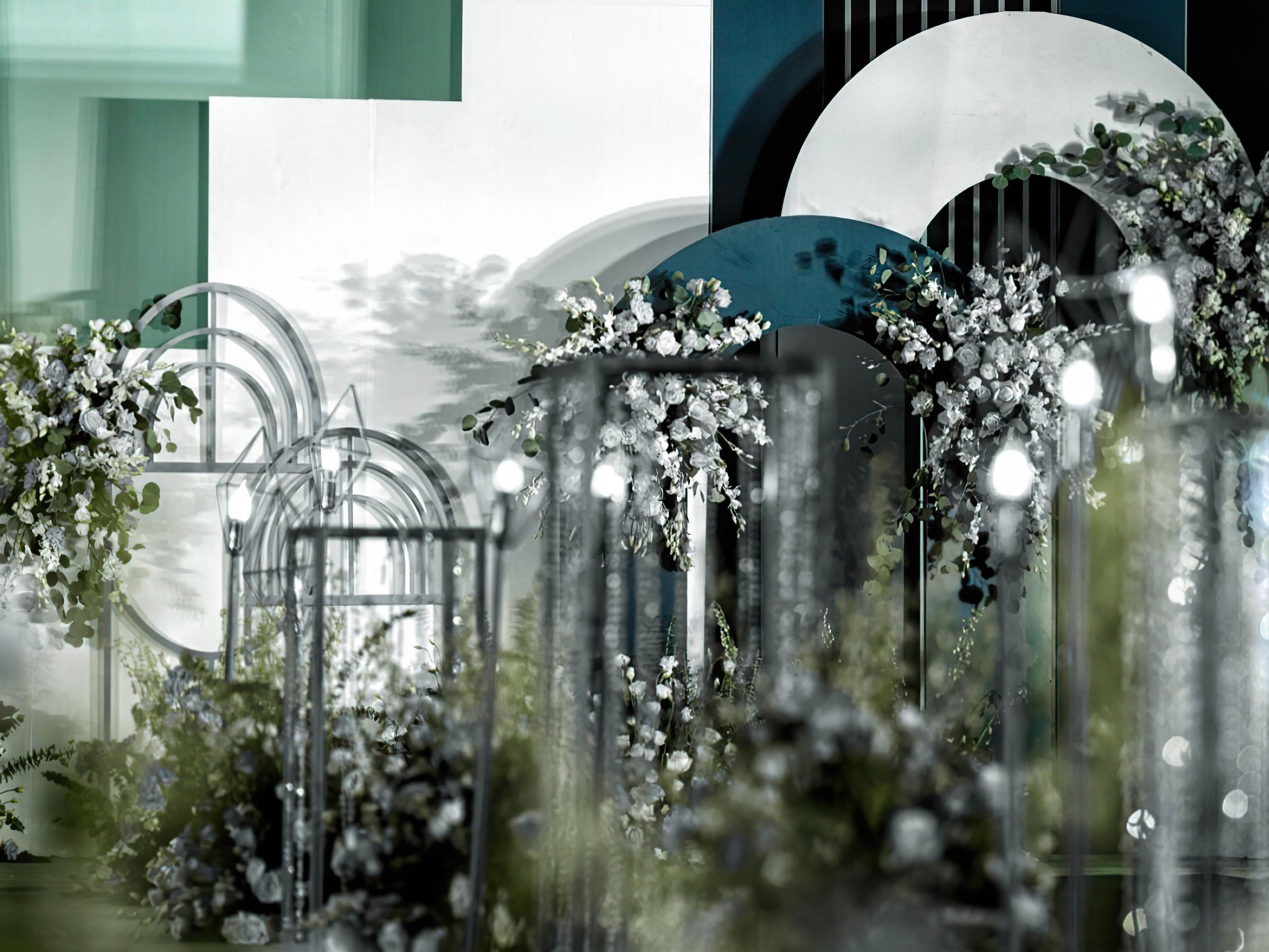 【汇梦】豪华梦幻灯光#含四大金刚+精致花艺