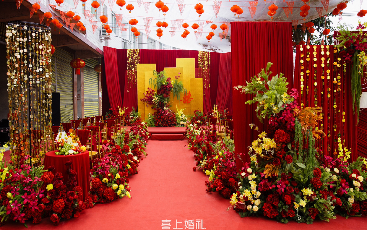 真實(shí)案例喜上婚禮【金紅配色】