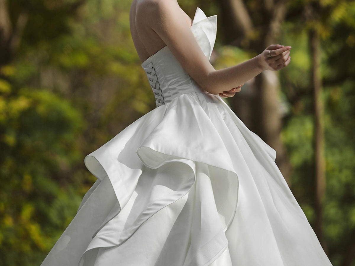 【曙光】春夏款一字肩抹胸礼服