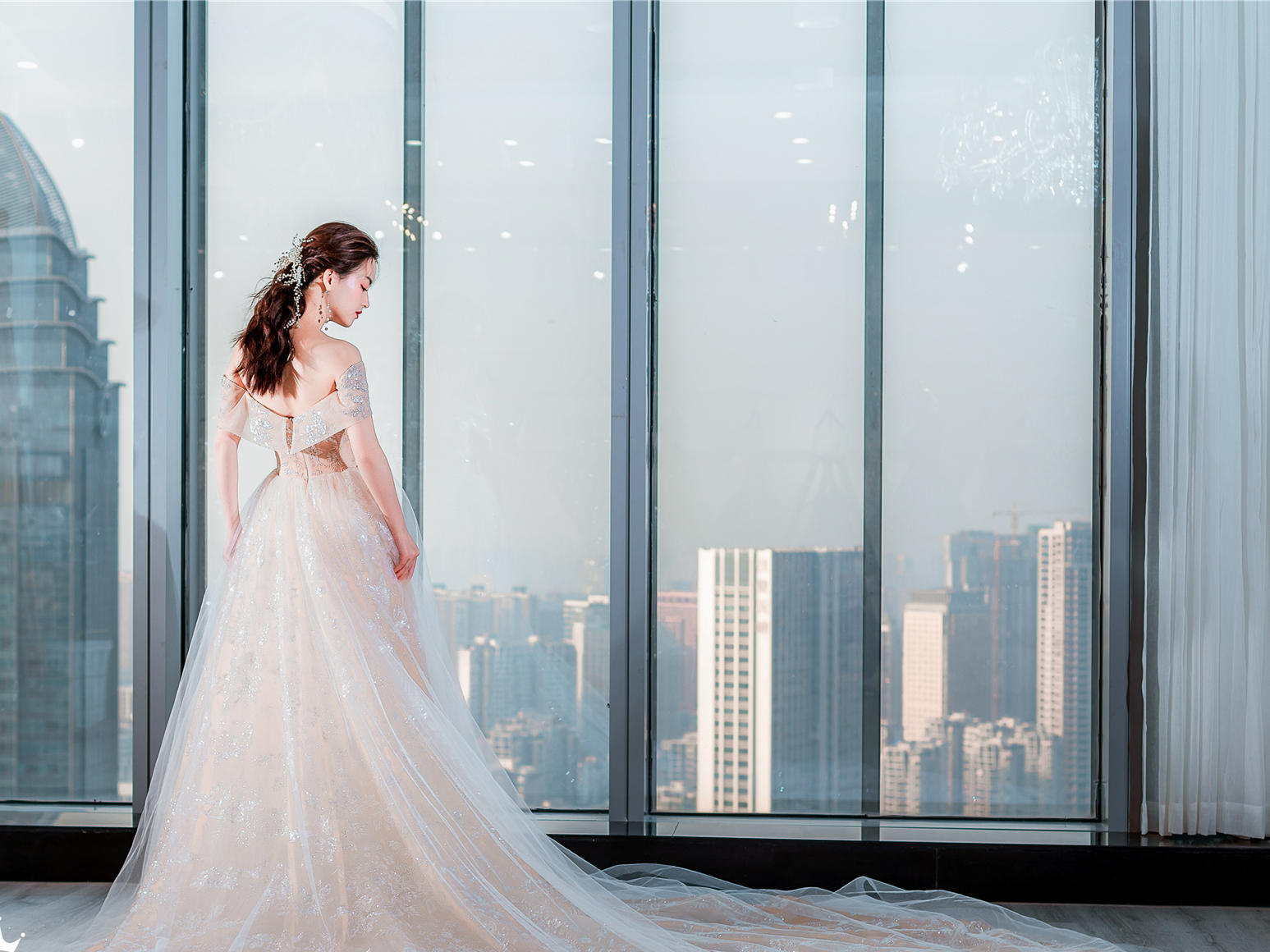 ELSA高级定制婚纱礼服三件套