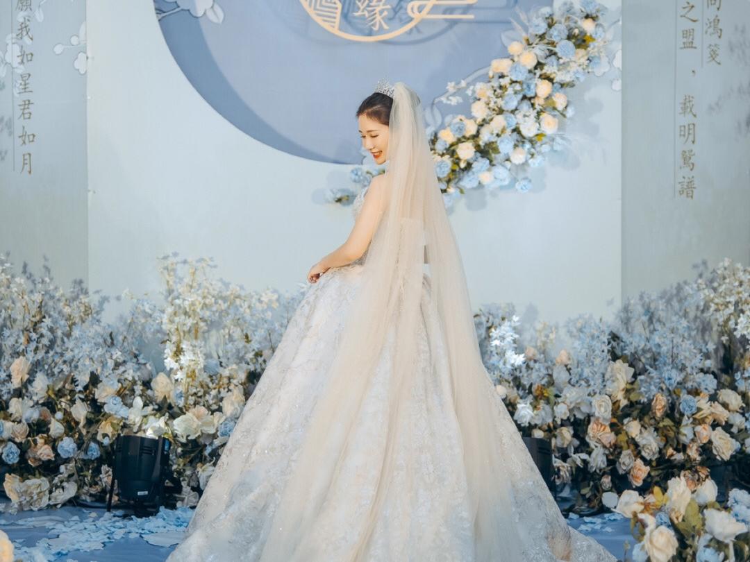 水蓝新中式婚礼-三明婚庆-彼德高端婚礼定制