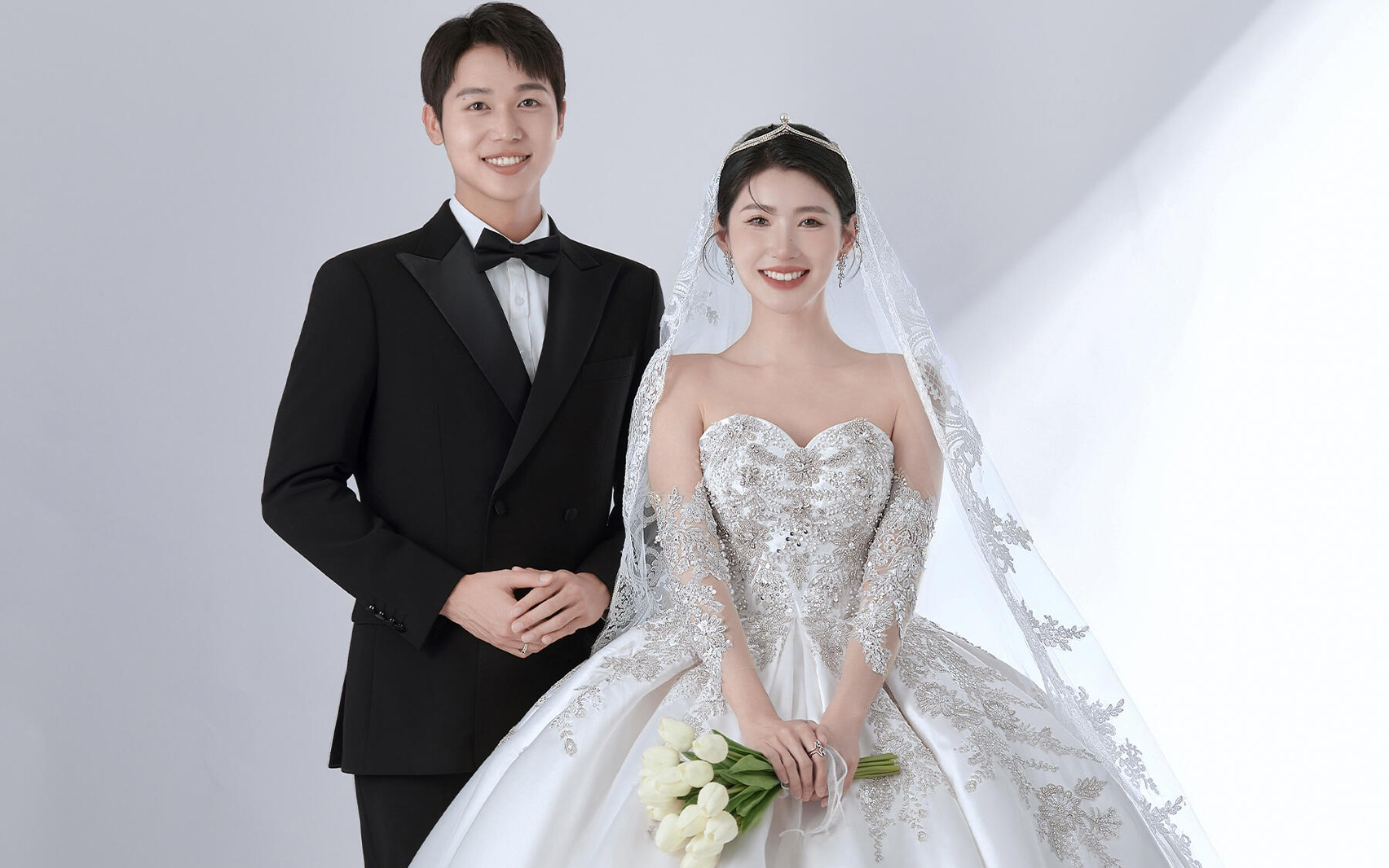 高级不失仪式感的光影婚纱照