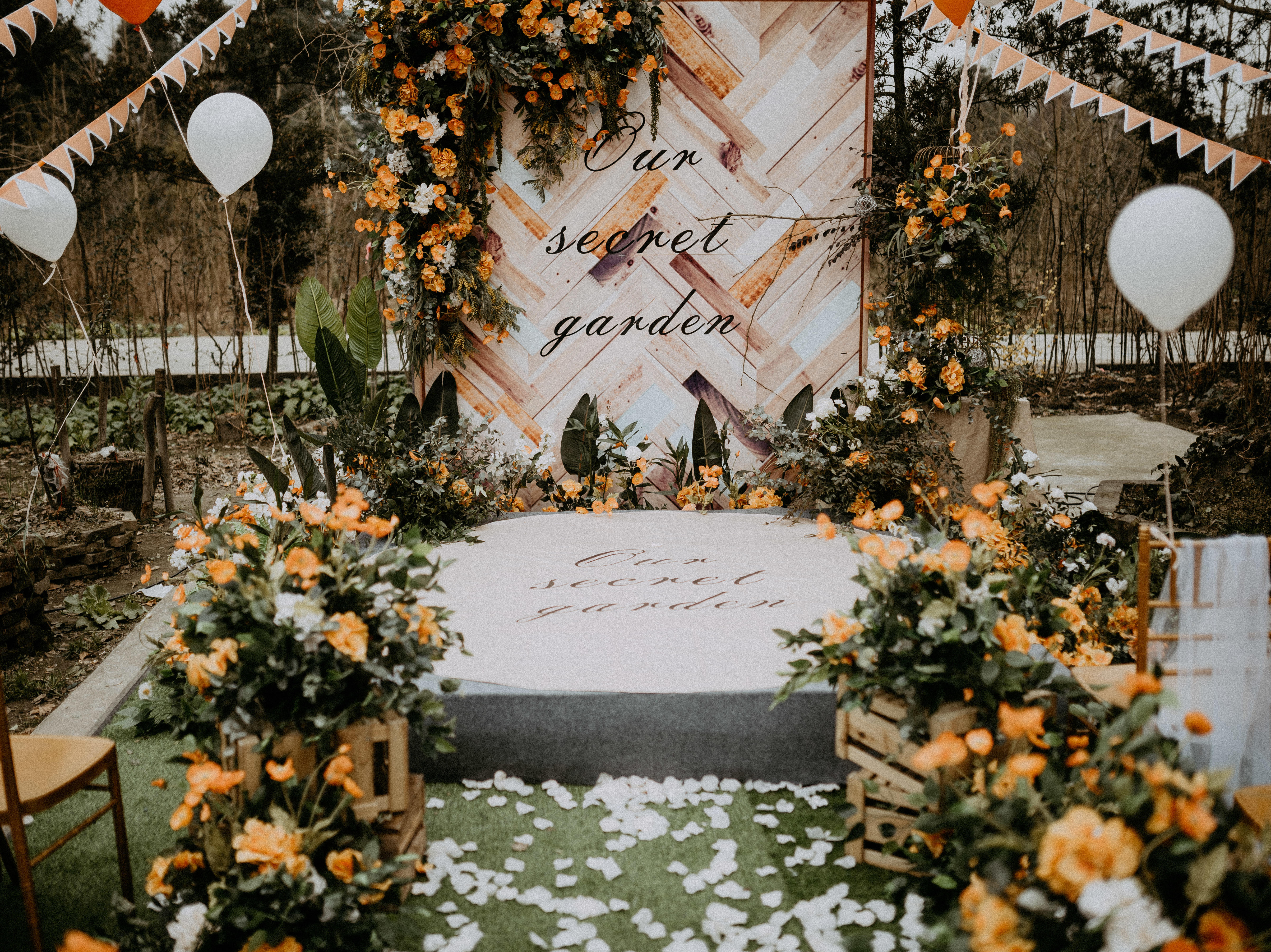 sweet喜铺婚礼-橙色户外婚礼