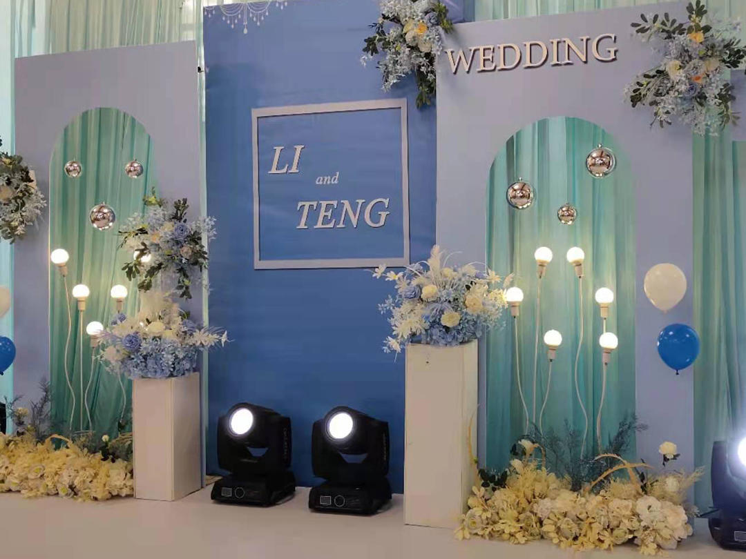 浪漫满屋室内蓝色系西式婚礼