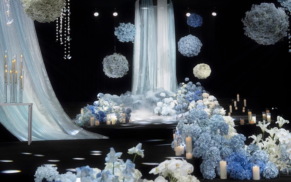 云墨嘉礼策划｜蓝色现代感婚礼