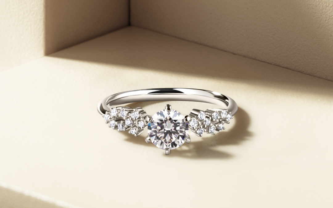 钻戒【星河】 钻戒定制 婚戒 情侣对戒 钻石戒指