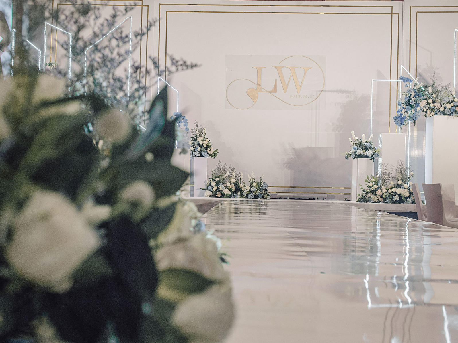 19年大热 镜面白色婚礼  超有质感  