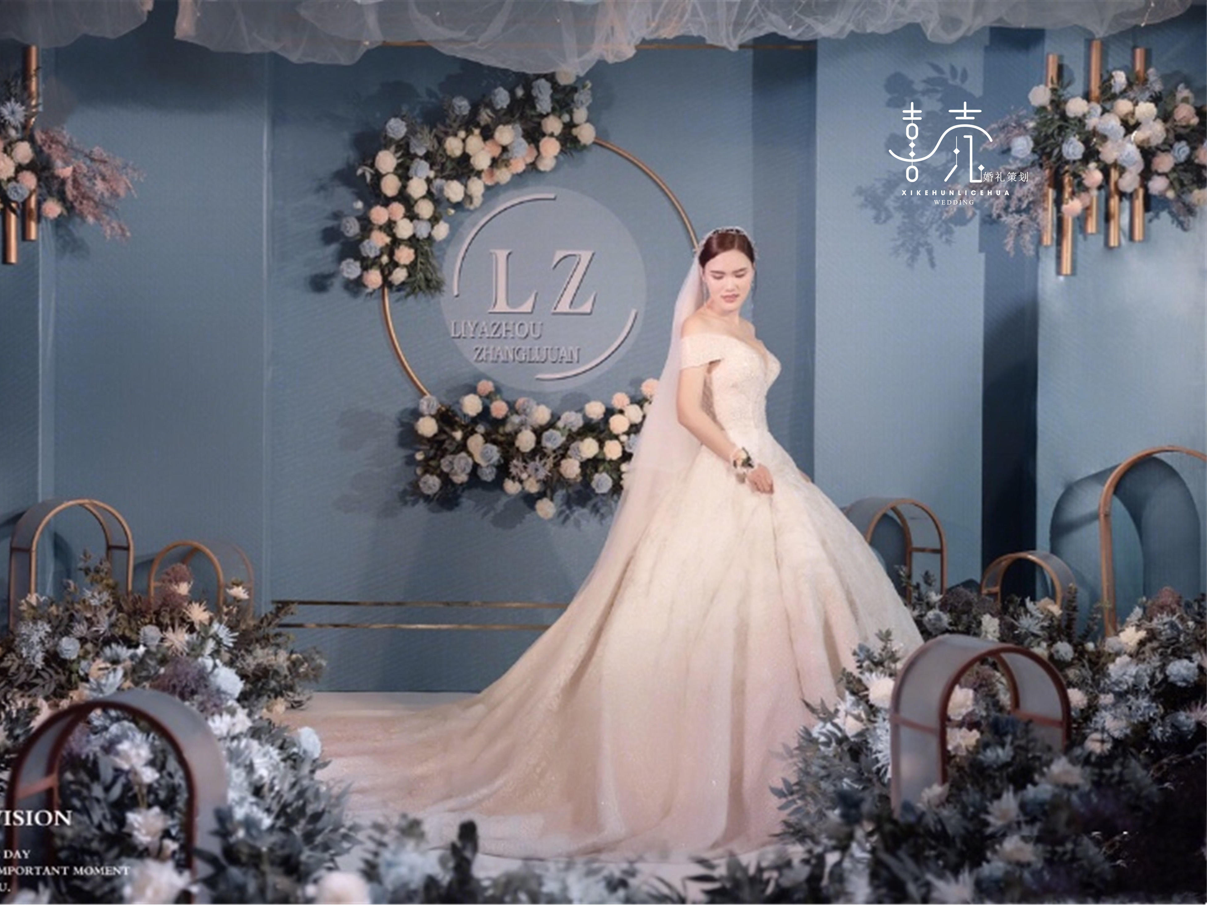 【喜壳婚礼】19年大热 梦幻气球顶 蓝色高端大气