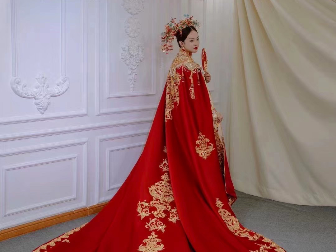 禧嫁创始人私人定制中式汉服婚礼全天跟妆
