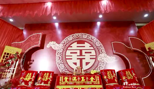 中式风格婚礼 凤冠霞帔 十里红妆