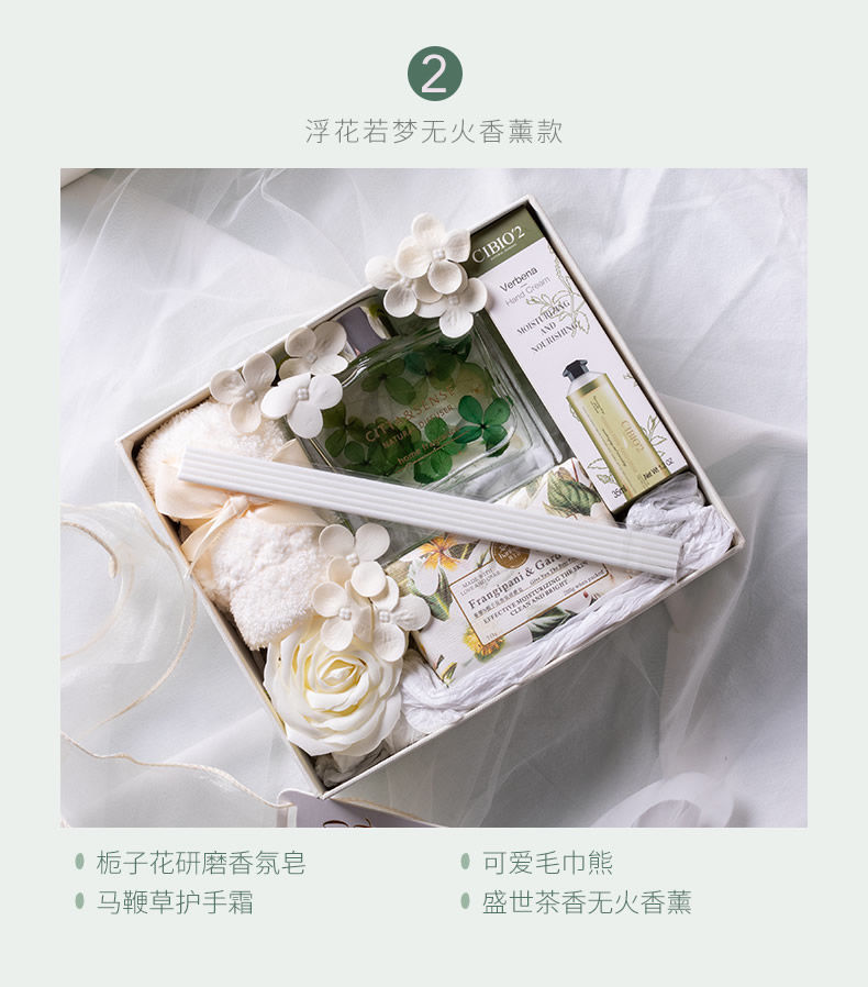 香薰禮盒套裝生日禮物送女生閨蜜感小眾結婚訂婚伴手禮女伴娘批發(fā)