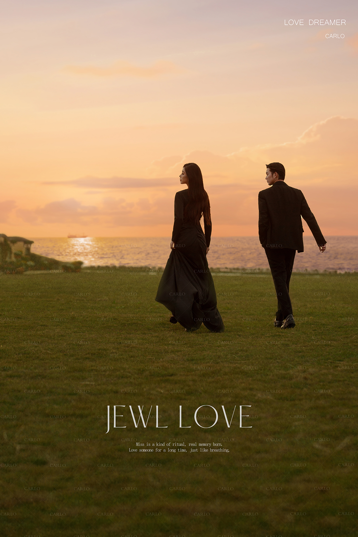 时尚复古机车婚纱照