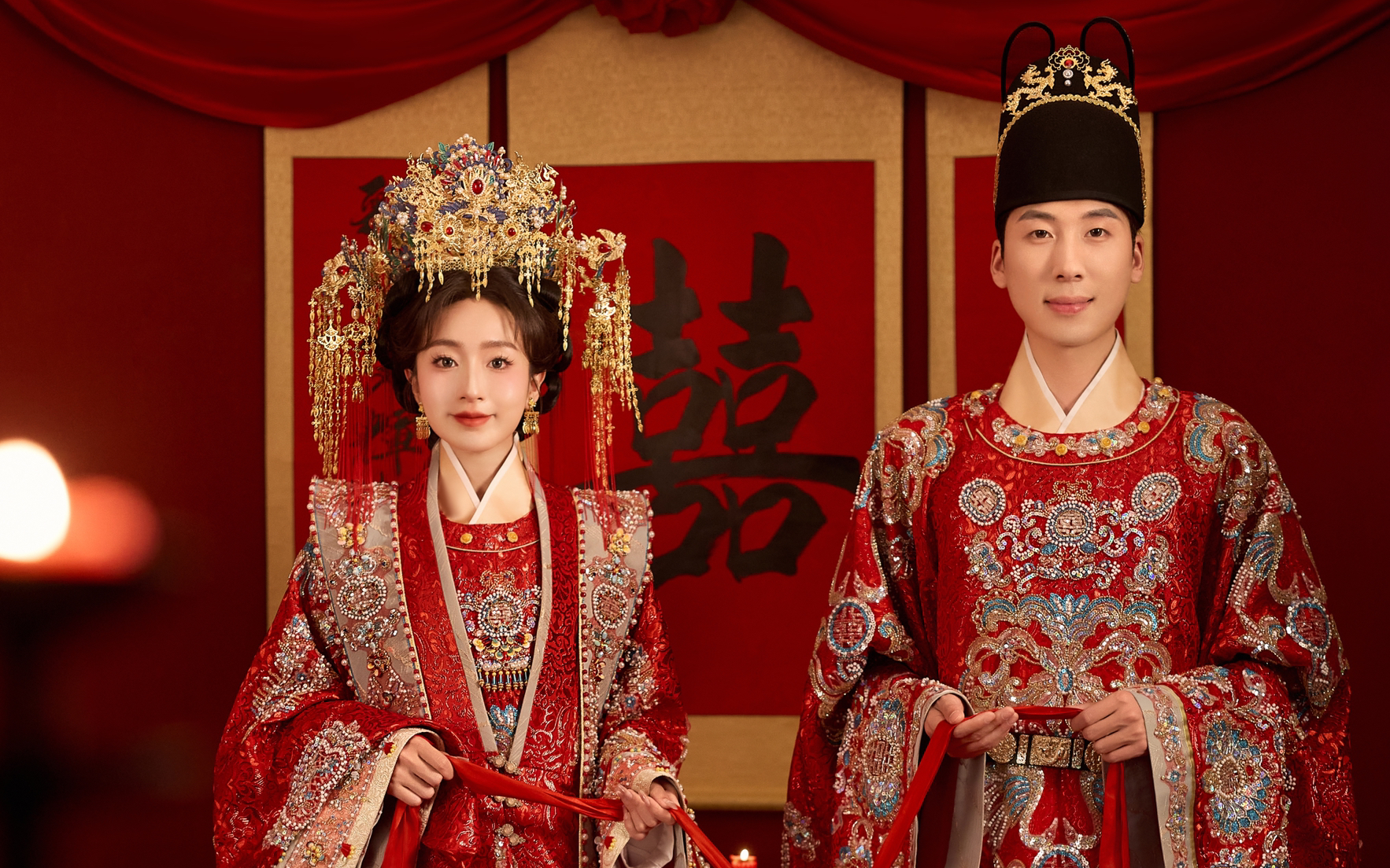 中式明制大婚婚纱照