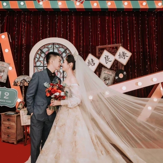 两姓姻缘 一堂缔约 良缘永结 匹配同称 新婚燕尔