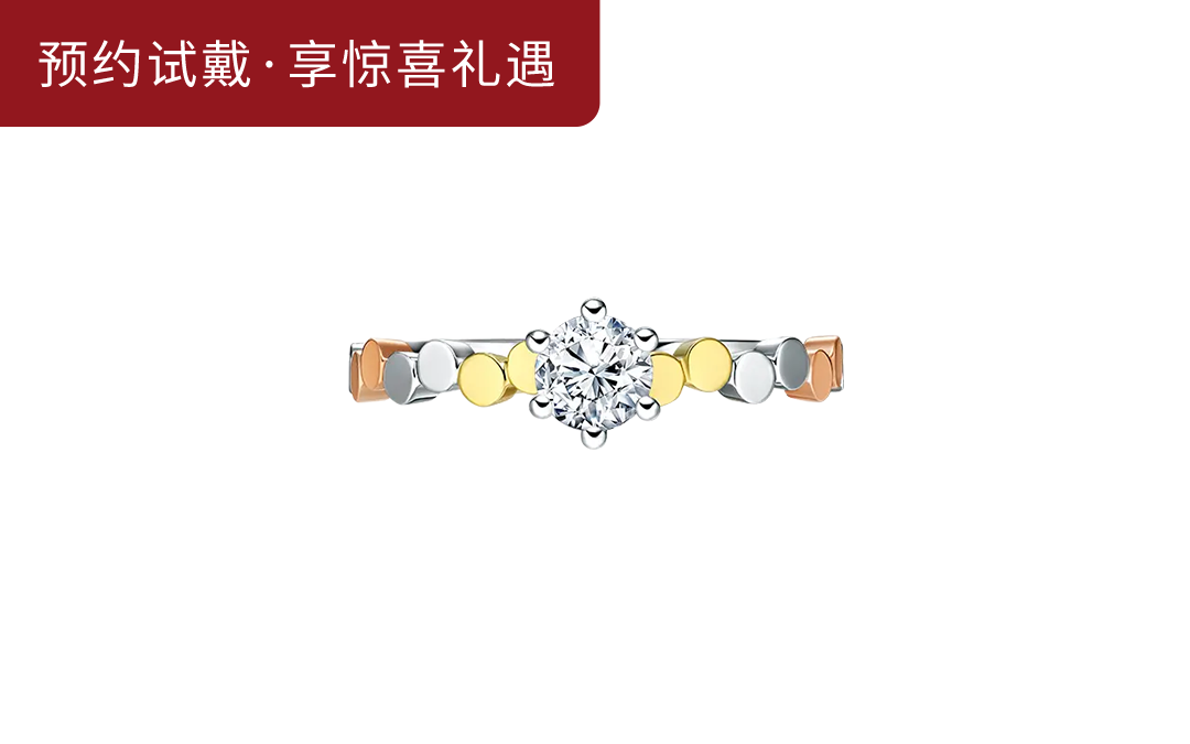 DR FOREVER系列经典情圆心动求婚钻戒