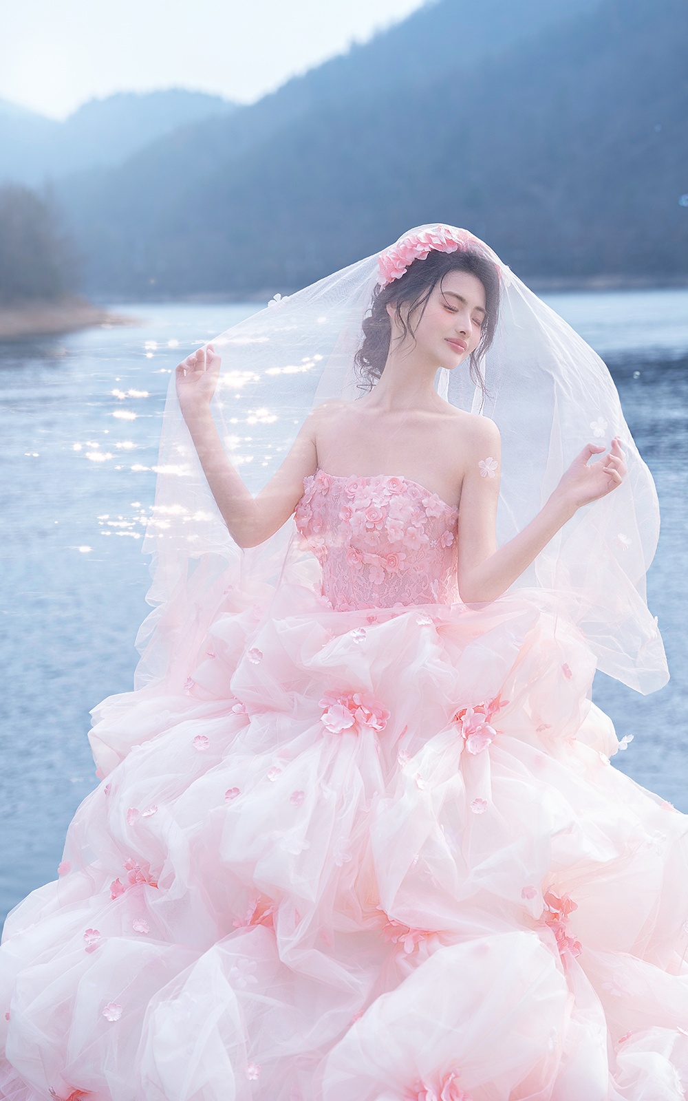 一眼沦陷的夕阳海景婚纱照