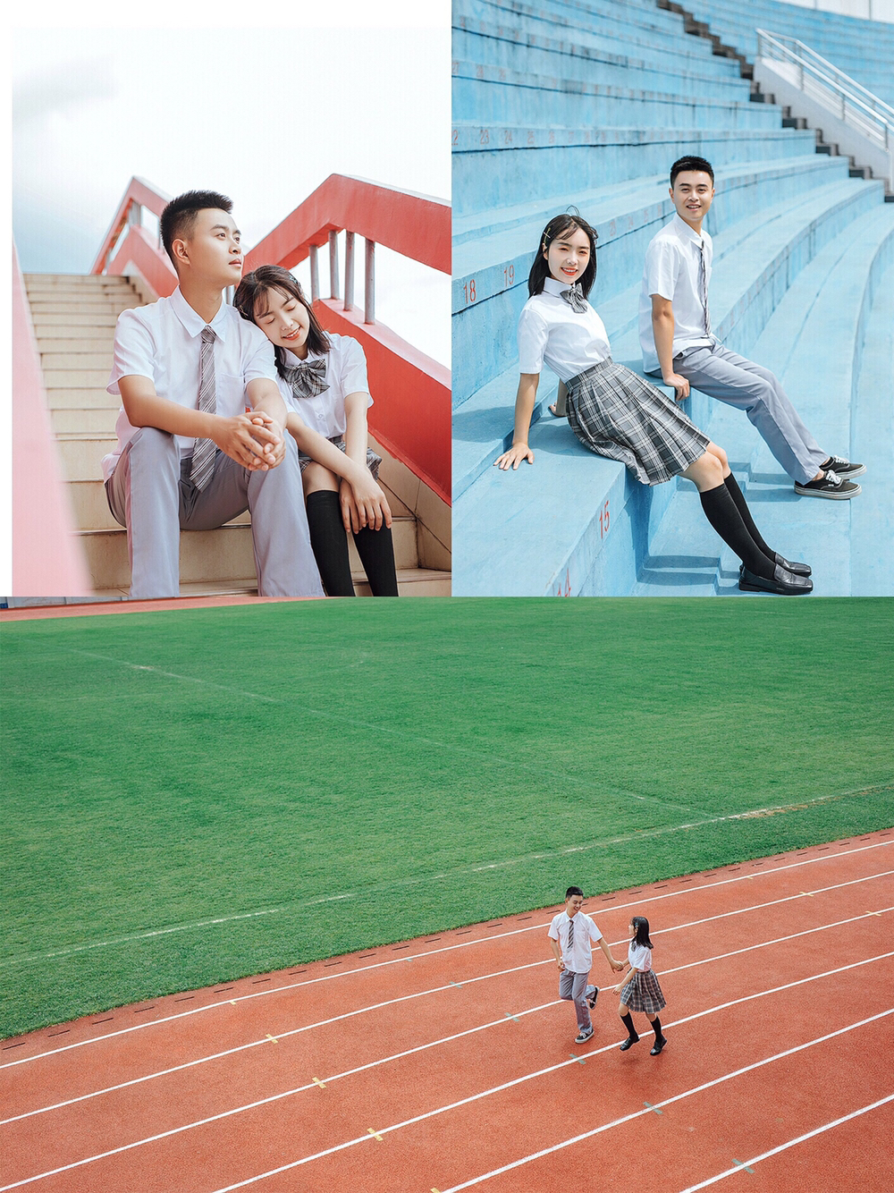 你们拍过清新学院风校服婚纱照的吗，我拍了
