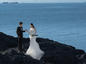 无法抗拒的海景夕阳婚纱照🌟美得像电影截图