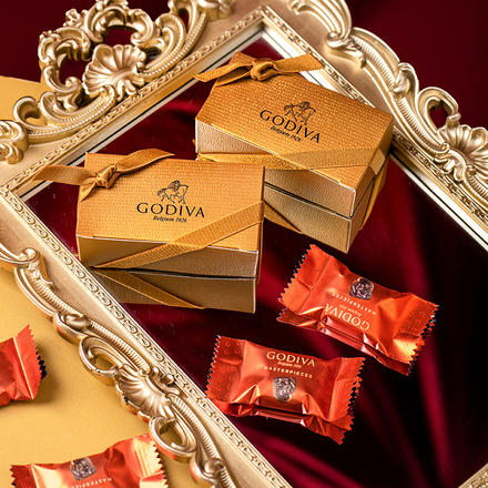 GODIVA歌帝梵经典大师榛子夹心黑巧克力进口零食黑巧礼物纯可可脂