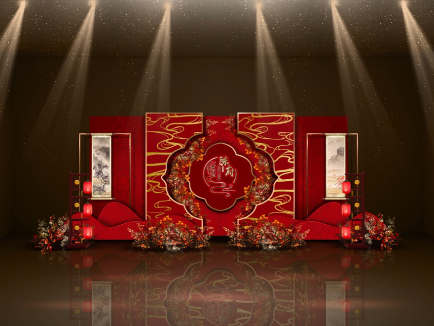 揭阳新大红新中式高端婚礼