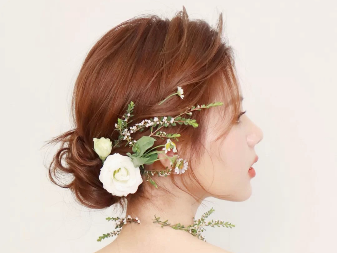 清新森系田园风新娘造型～跟妆